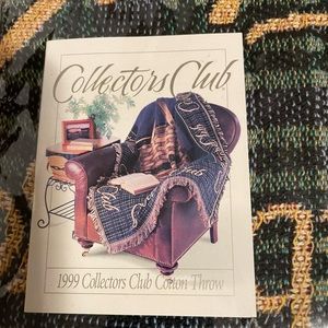 Longaberger 1999 collectors club cotton throw